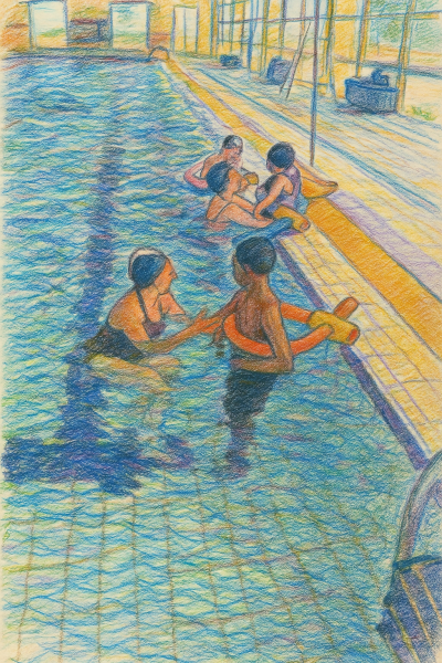 Activité piscine à la M.A.S Les Tourelles : un été sous le signe du bien-être et de la prévention